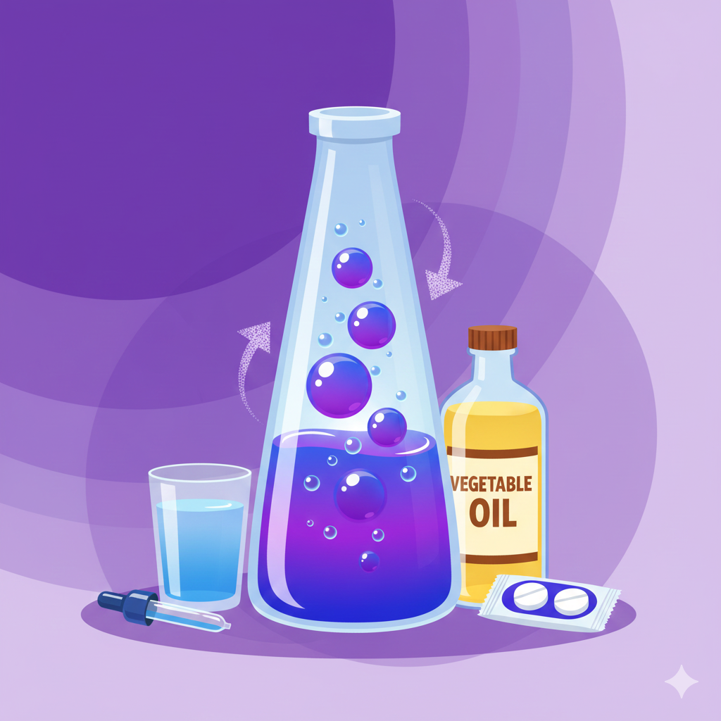 Hjemmelaget lavalampe